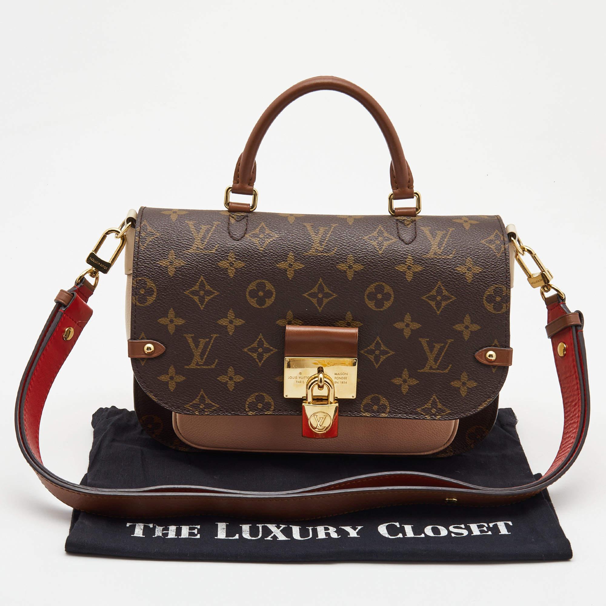 Louis Vuitton Creme Monogram Canvas and Leather Vaugirard Bag 16