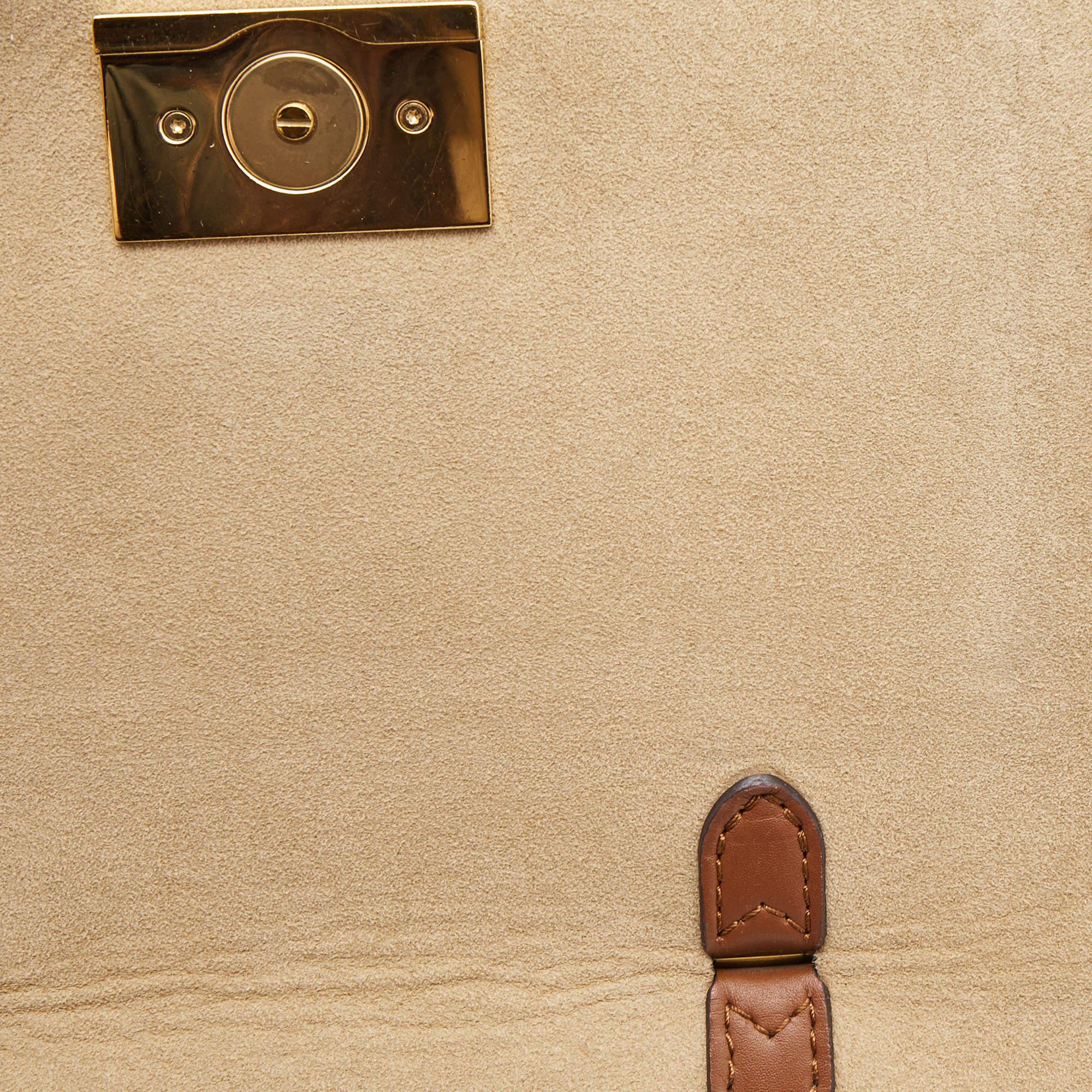 Louis Vuitton Creme Monogram Canvas and Leather Vaugirard Bag 5