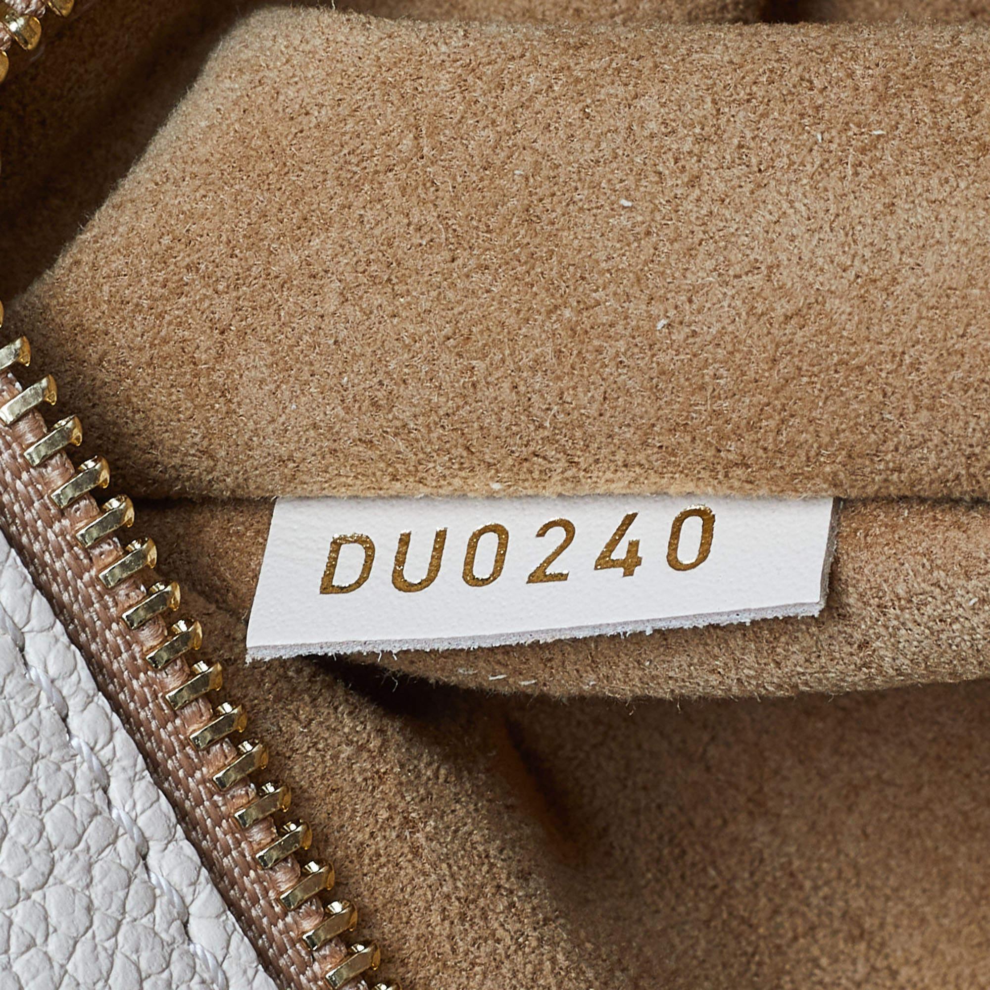 Louis Vuitton Creme Monogram Empreinte Leather Onthego GM Bag 5