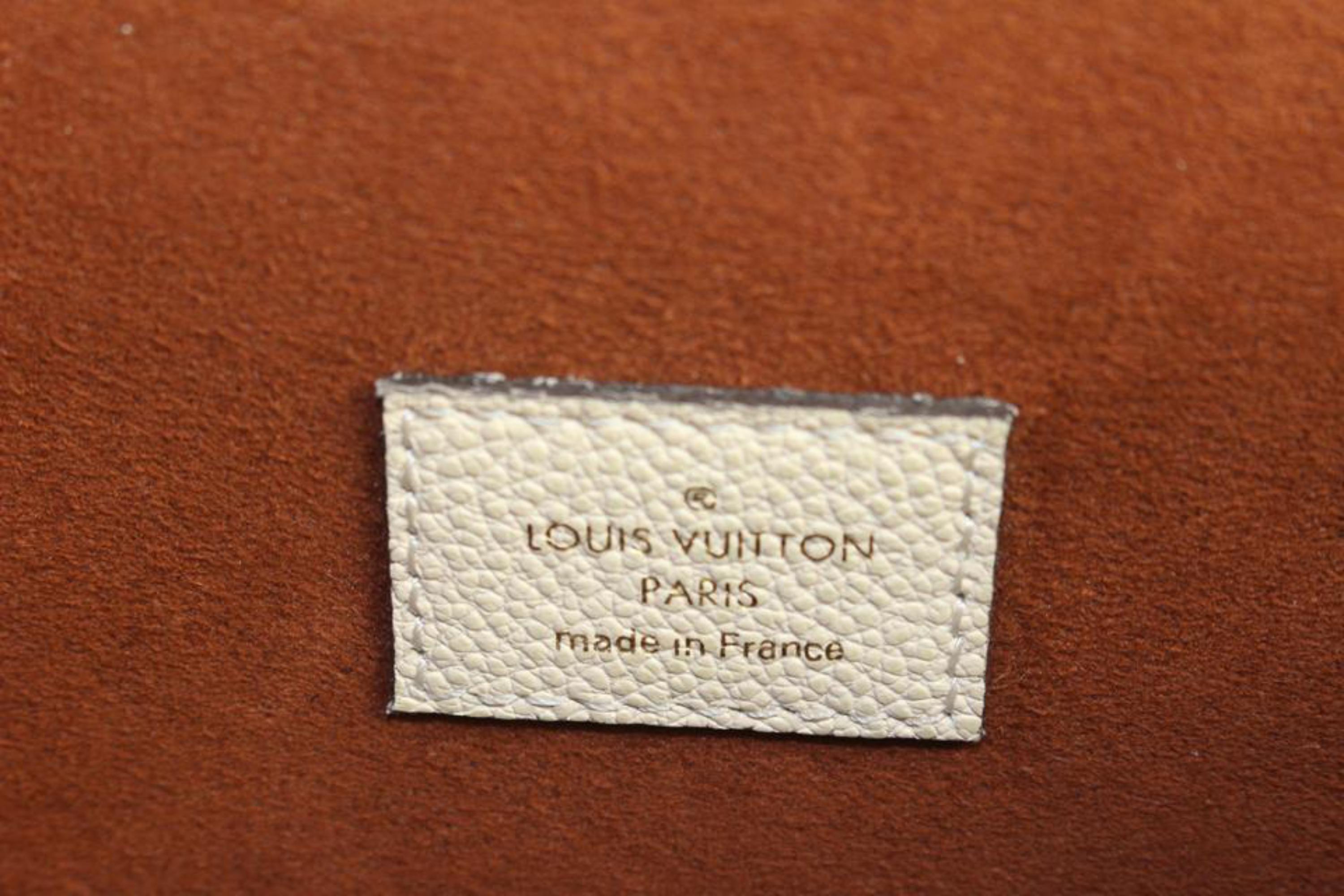 Louis Vuitton Creme Monogram Empreinte Leather Pochette Metis Crossbody Bag 112L 1