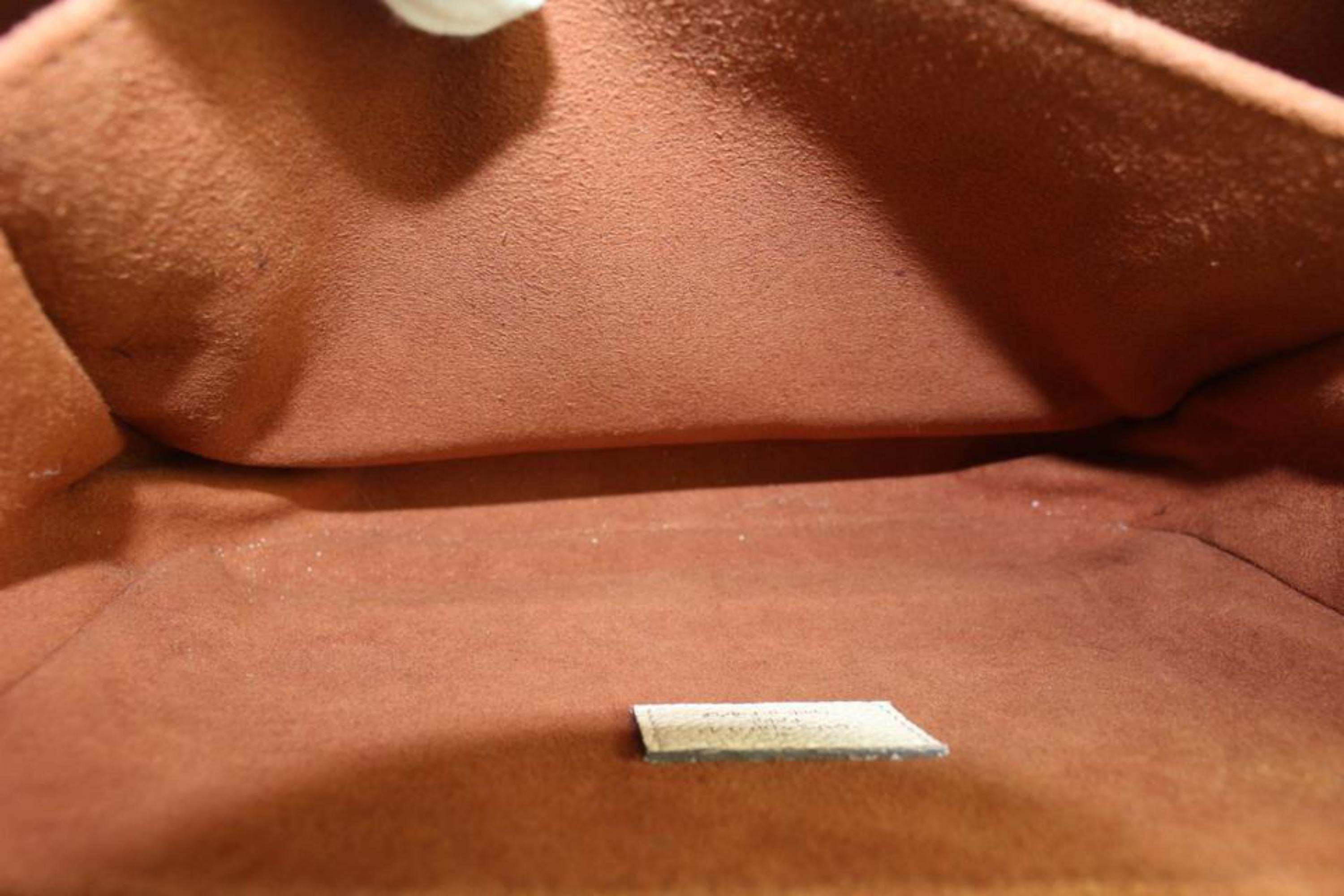 Louis Vuitton Creme Monogram Empreinte Leather Pochette Metis Crossbody Bag 112L 2