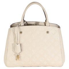 Louis Vuitton Creme Monogram Empreinte Montaigne MM