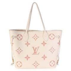 Louis Vuitton Creme Rose Trianon Giant Monogram Empreinte Neverfull MM