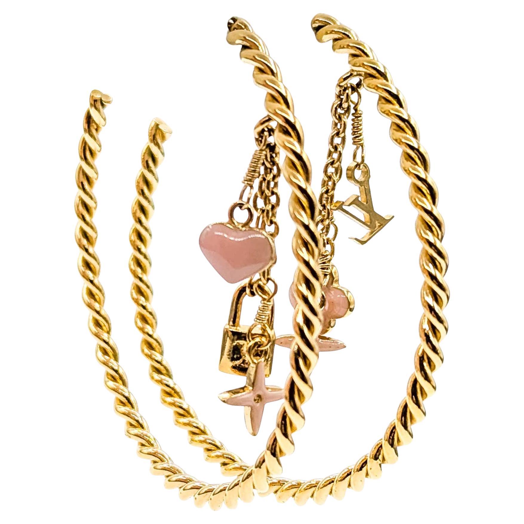 Louis Vuitton Creole Sweet Monogram Earrings For Sale