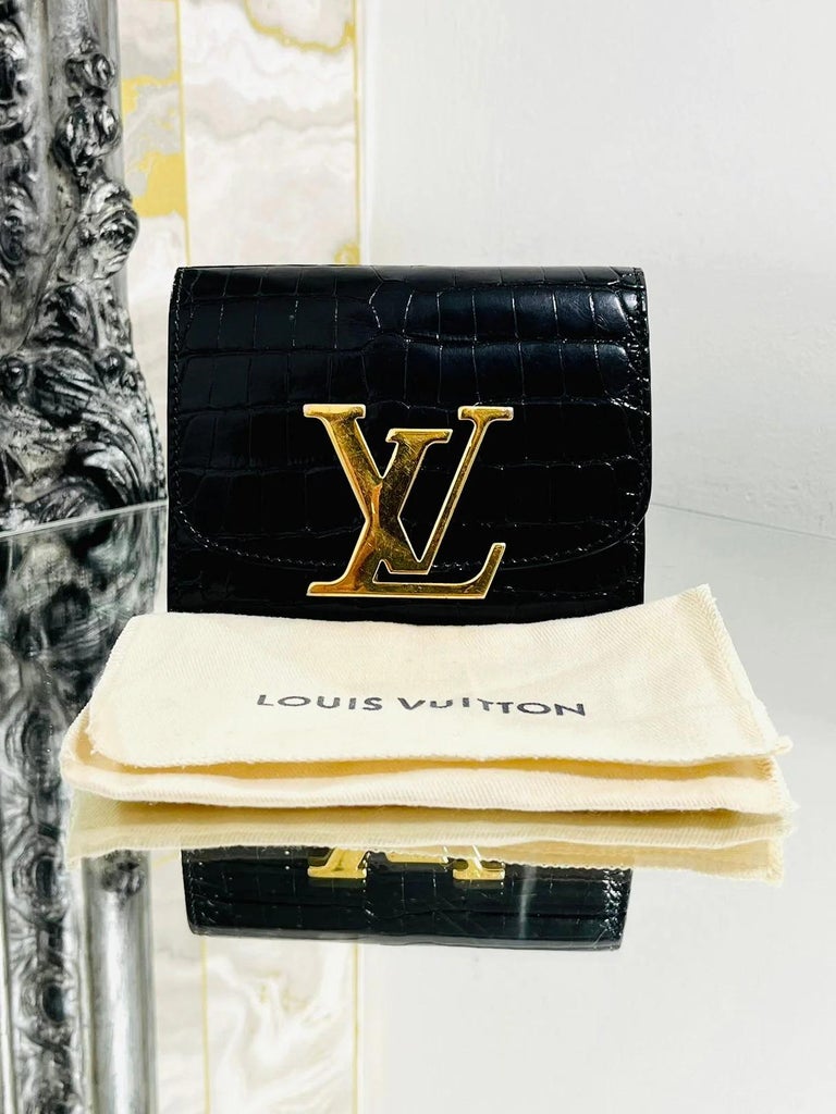 Louis Vuitton portafoglio Capucines in pelle grigio chiaro