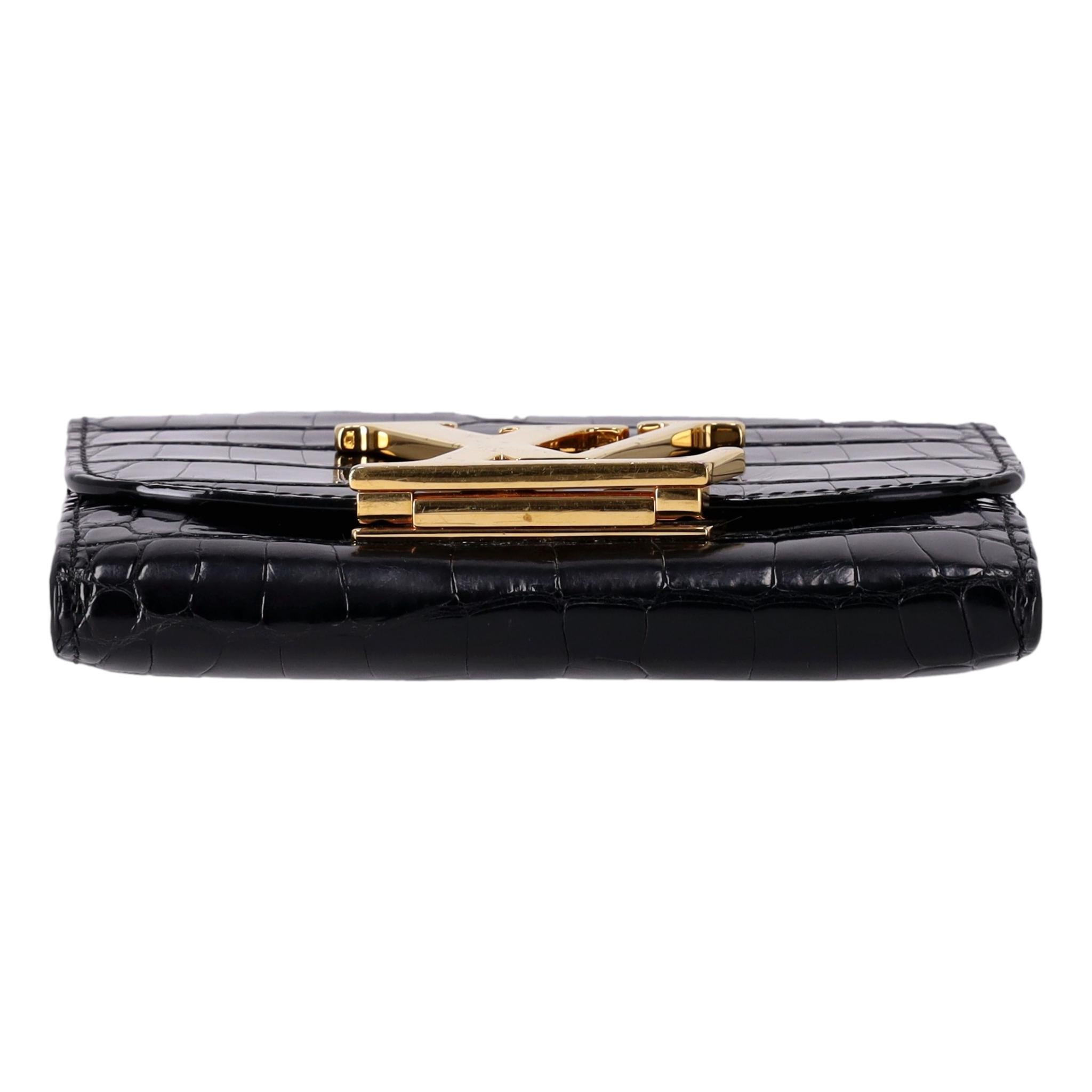 Louis Vuitton Crocodile Skin Capucines Compact Wallet For Sale 1