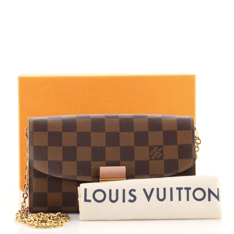 Louis Vuitton Croisette Compact Wallet-Damier Ebene w/ Magnolia