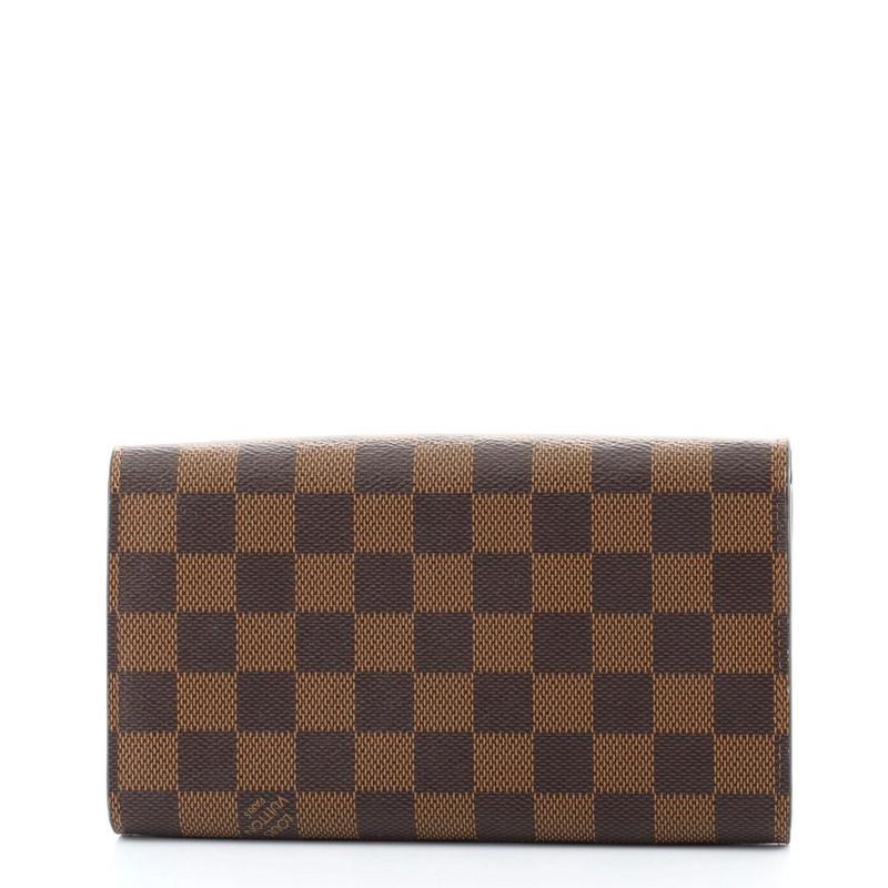 Louis Vuitton Croisette Kette Brieftasche Damier (Schwarz)