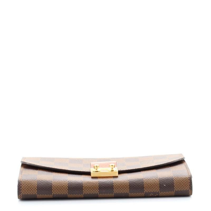 Louis Vuitton Croisette Kette Brieftasche Damier im Zustand „Gut“ in NY, NY