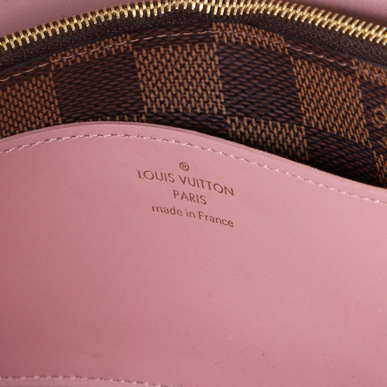 SALE! Authentic Louis Vuitton Croisette Wallet Damier Ebene Rose Ballerine  RARE