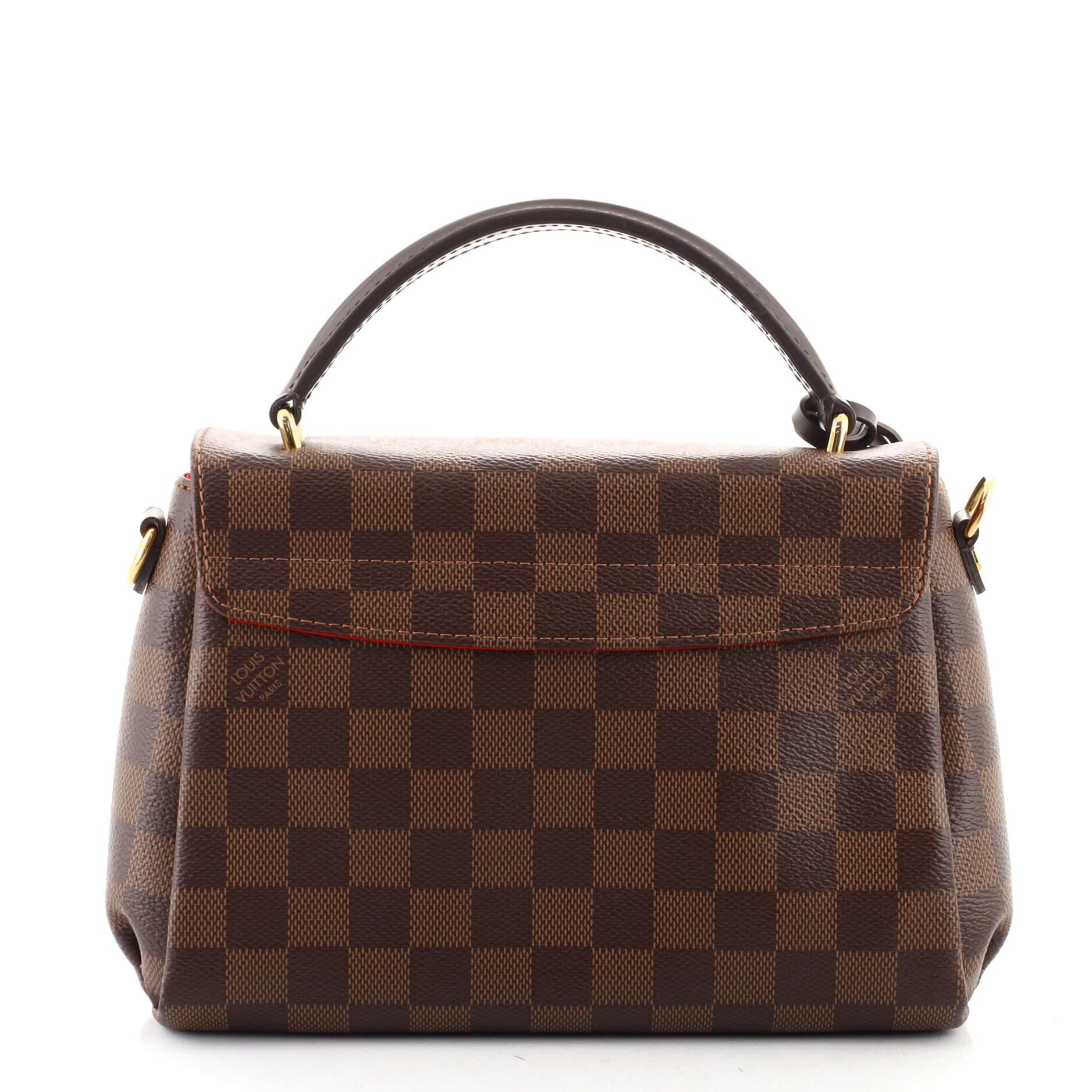 Black Louis Vuitton Croisette Handbag Damier