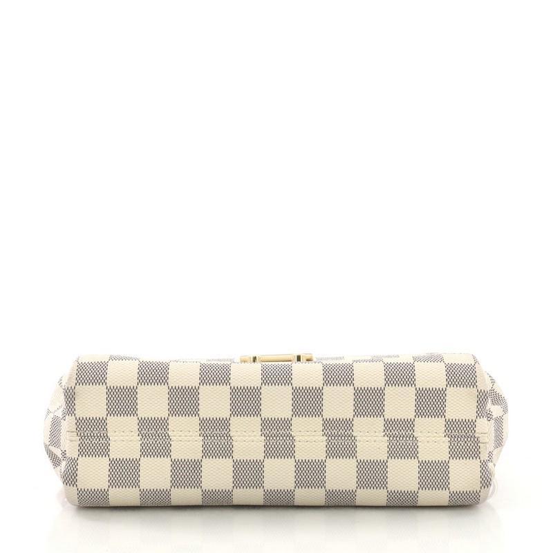 Beige Louis Vuitton Croisette Handbag Damier