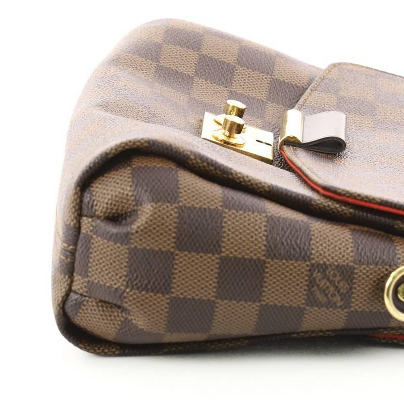 Black Louis Vuitton Croisette Handbag Damier 