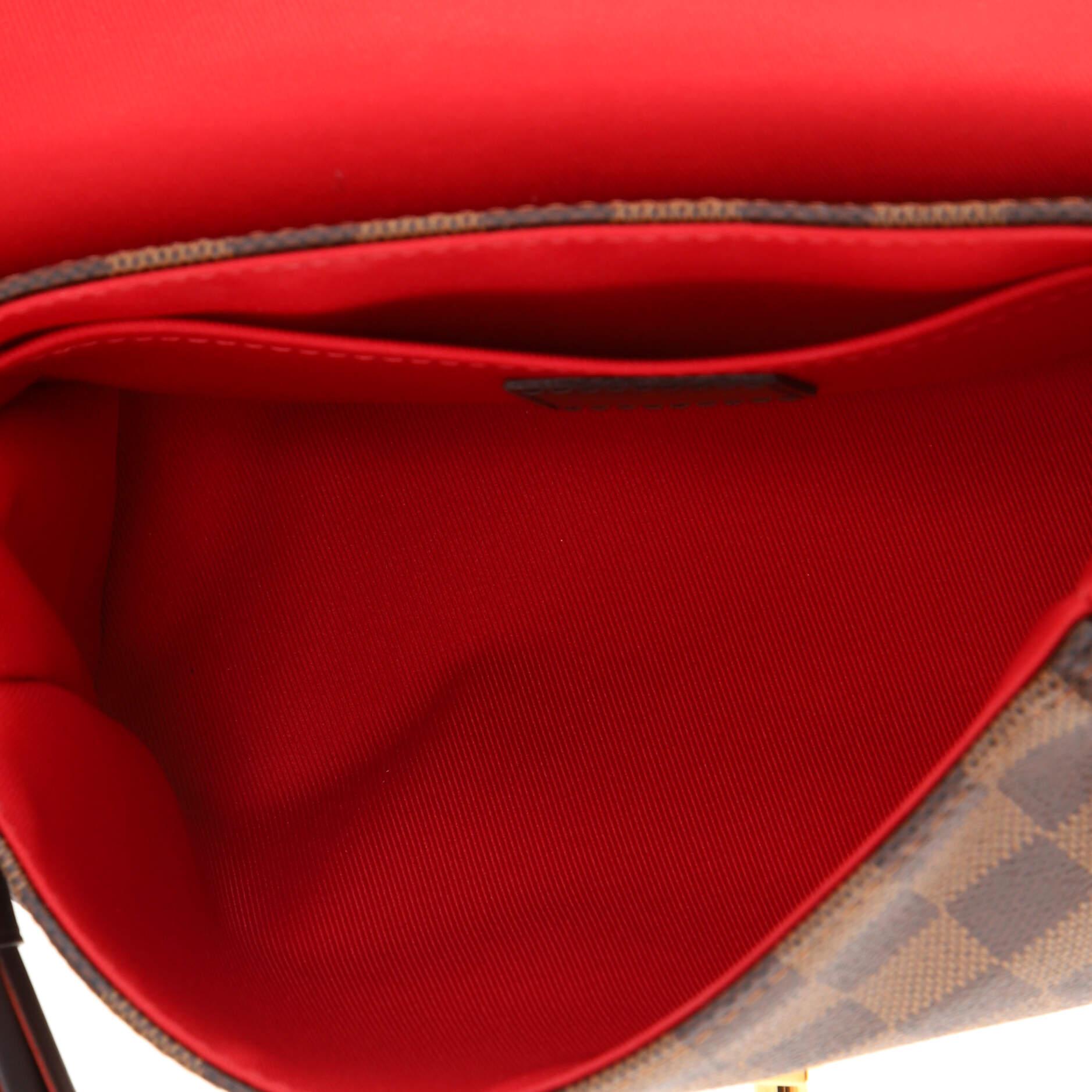 Black Louis Vuitton Croisette Handbag Damier