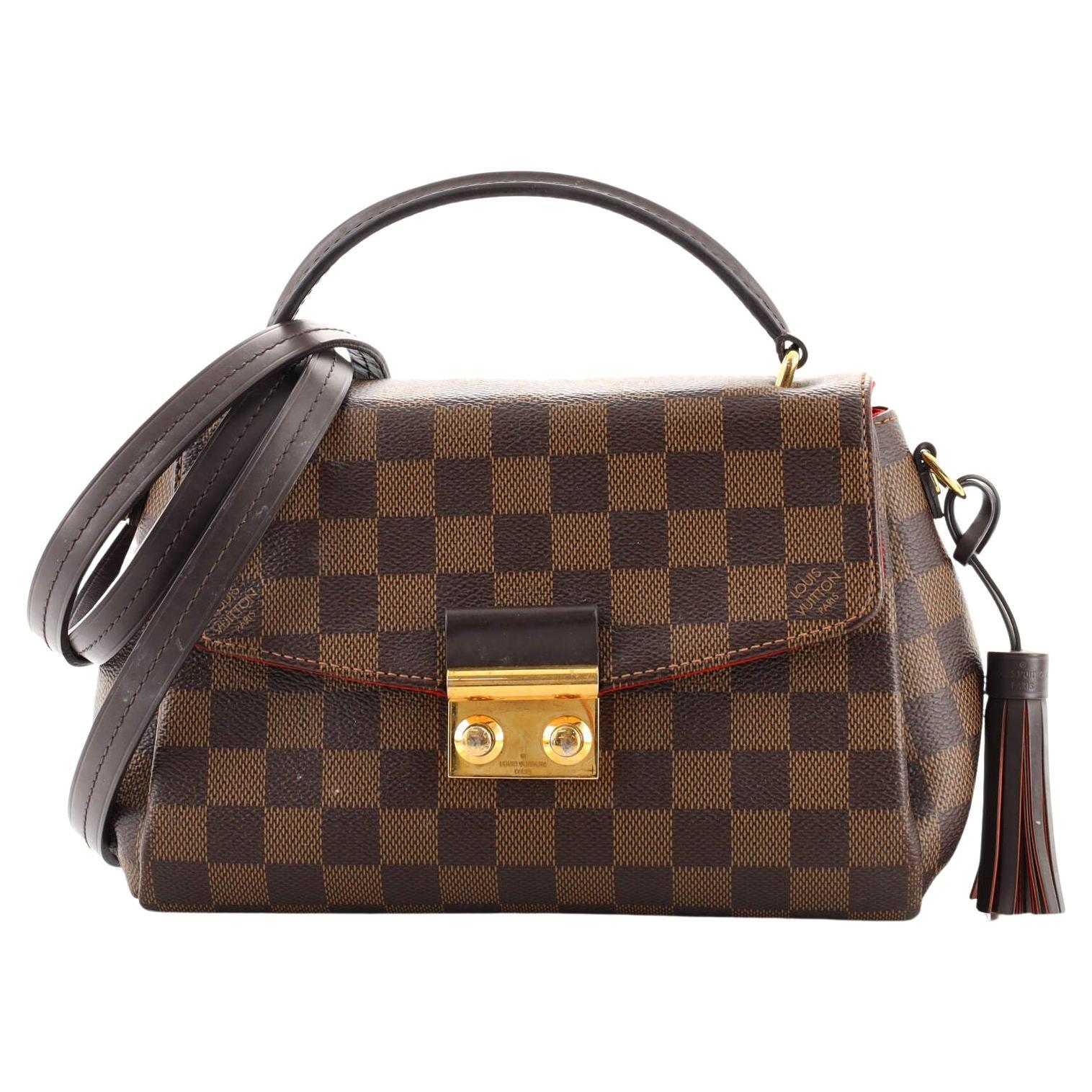 Louis Vuitton Damier Ebene Croisette Shoulder Bag at 1stDibs