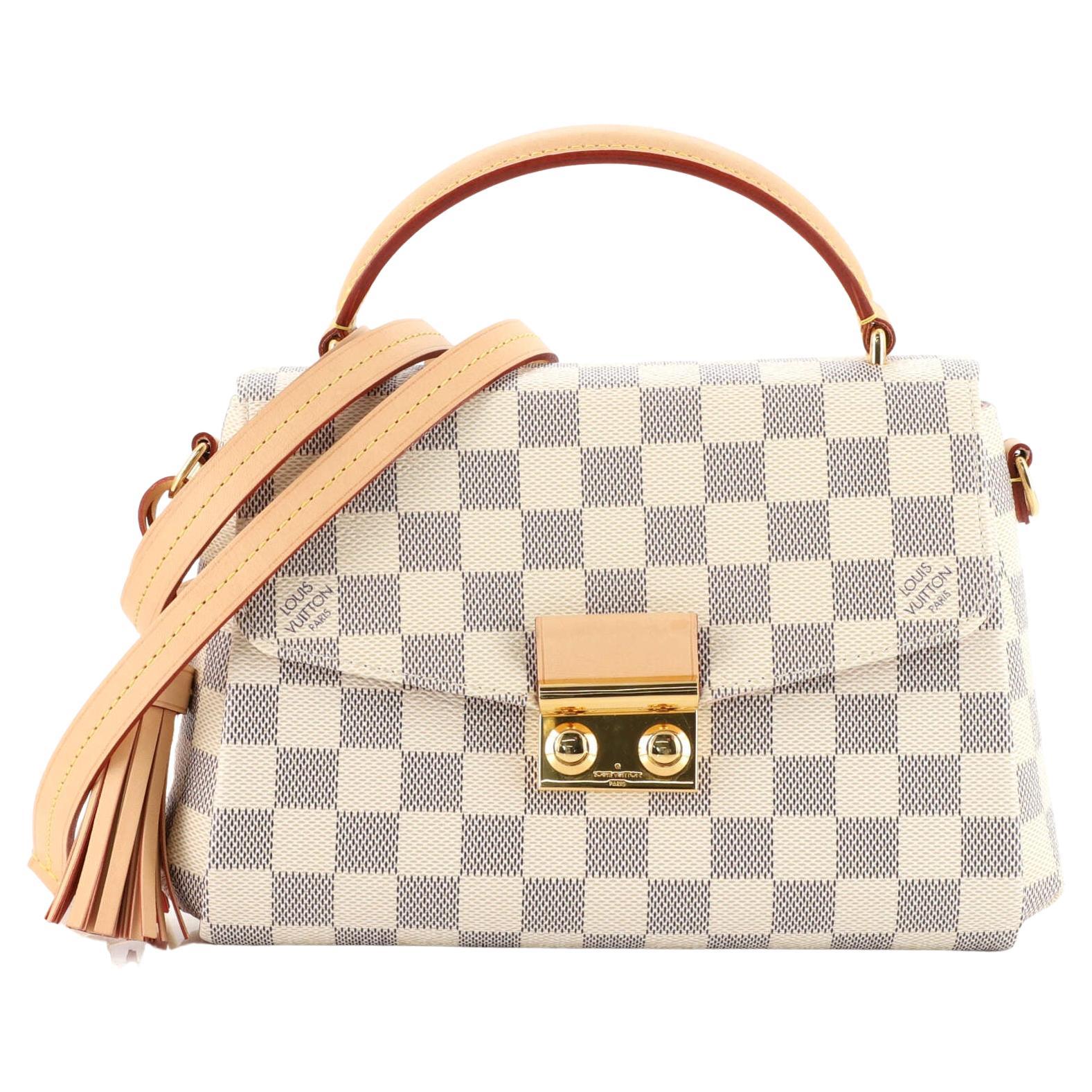 Croisette leather crossbody bag Louis Vuitton White in Leather