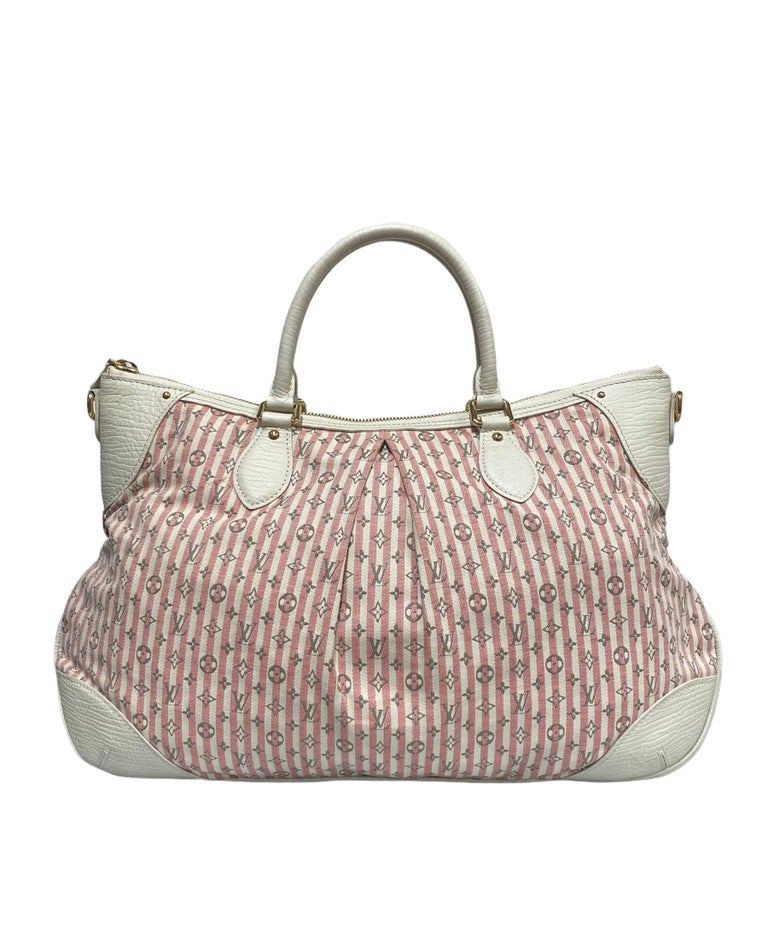 Louis Vuitton Croisette Marina Mini Lin Bag White and Pink Canvas For Sale  at 1stDibs | louis vuitton minilin, louis vuitton cloth bag, white and pink louis  vuitton bag