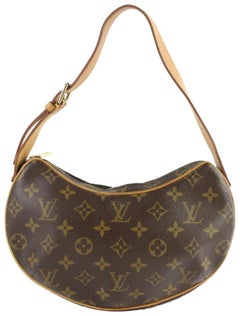 Louis Vuitton Croissant Hobo Zip 2le0108 Brown Coated Canvas Shoulder Bag
