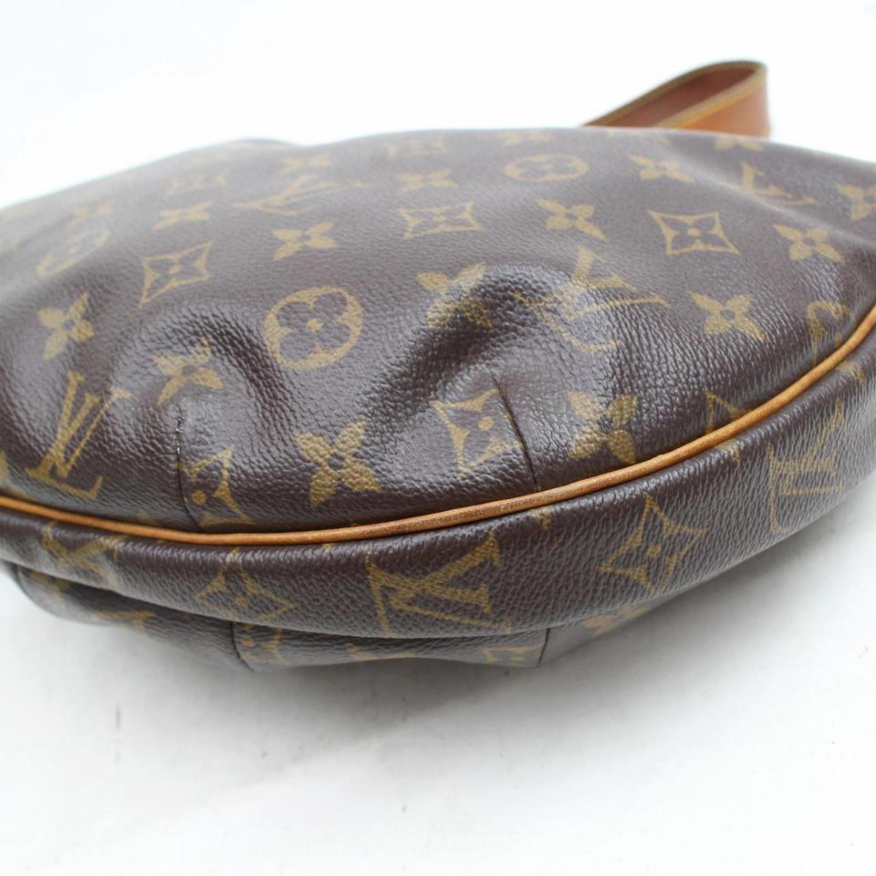 Louis Vuitton Croissant Monogram Mm Hobo 867968 Brown Coated Canvas Shoulder Bag For Sale 3