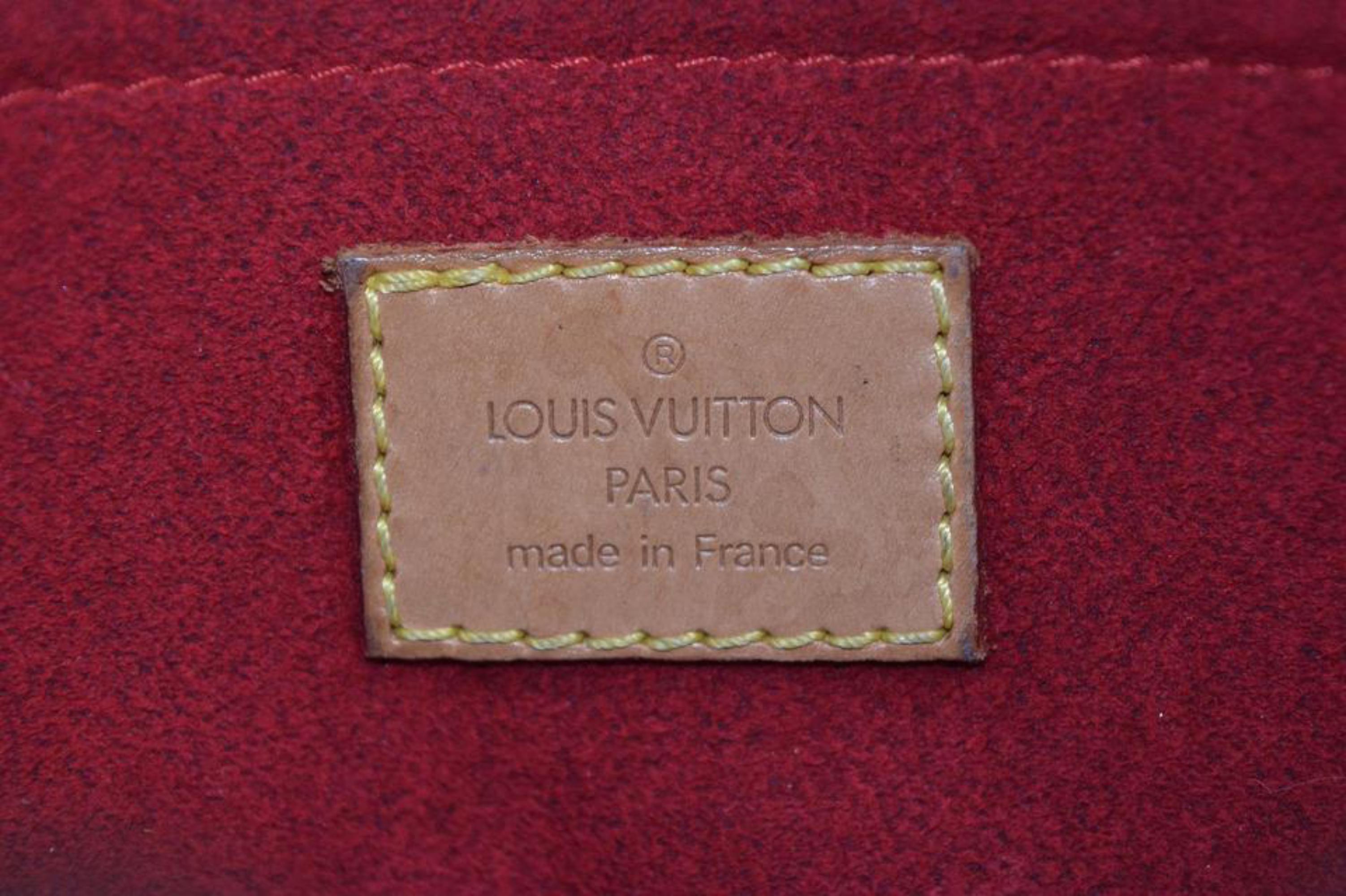 Women's Louis Vuitton Croissant Monogram Pm 867260 Brown Coated Canvas Shoulder Bag