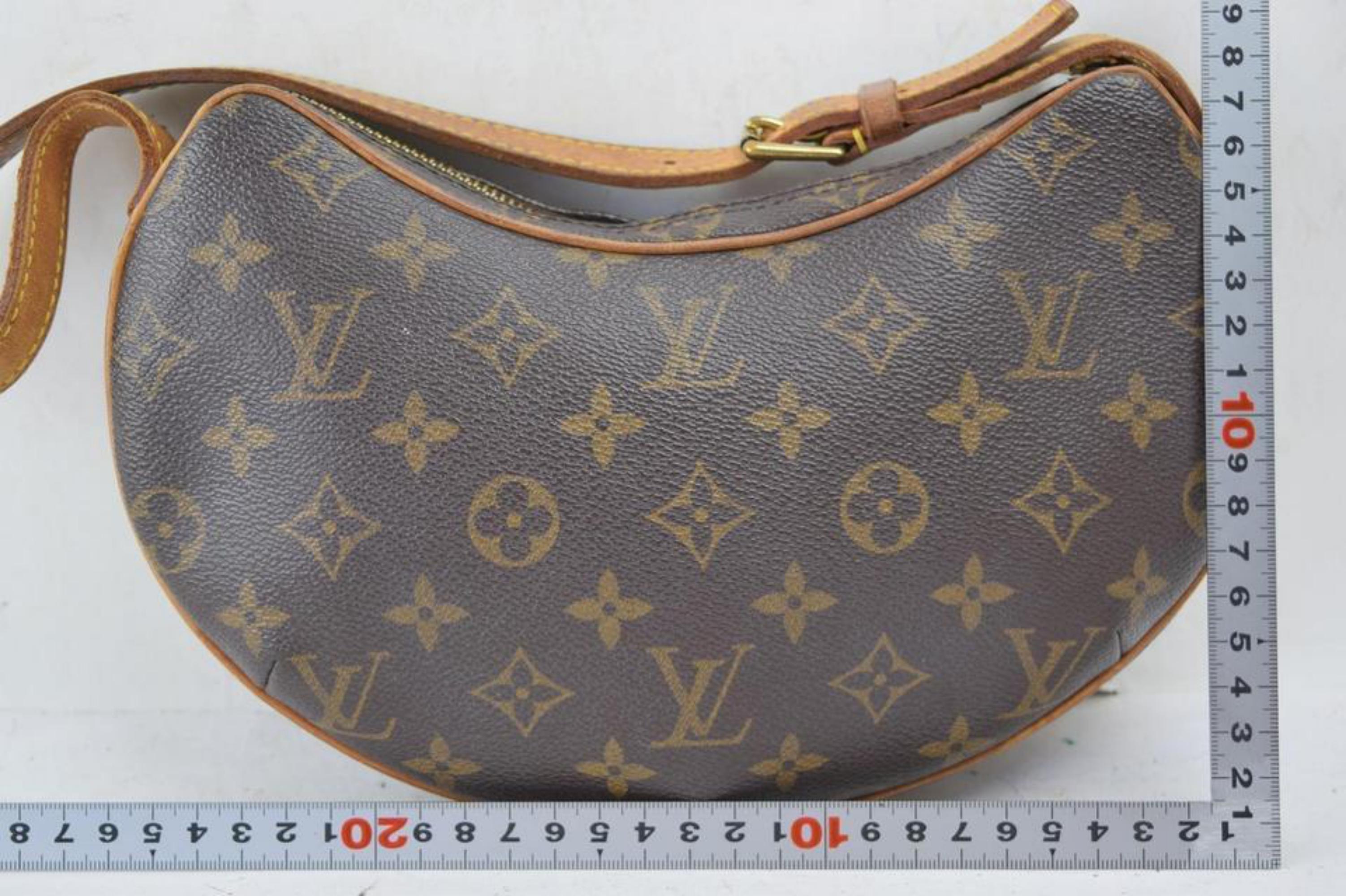 Louis Vuitton Croissant Monogram Pm 867260 Brown Coated Canvas Shoulder Bag 1