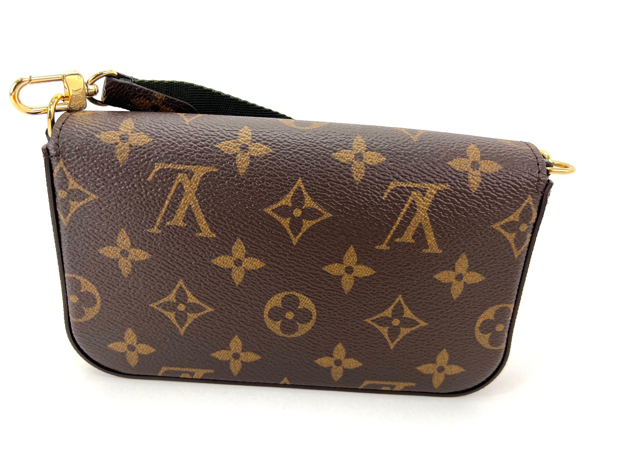 Louis Vuitton Crossbody FÉLICIE STRAP & GO Pochette Monogram Shoulder Bag New 2