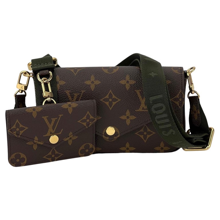 LOUIS VUITTON Felicie Strap & Go Pochette Monogram Canvas Crossbody Ba