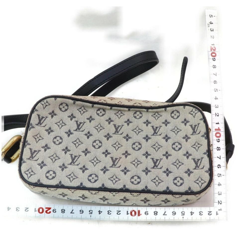 Louis Vuitton Crossbody Juliette 872637 Navy Blue Monogram Mini Lin Canvas Bag For Sale 1