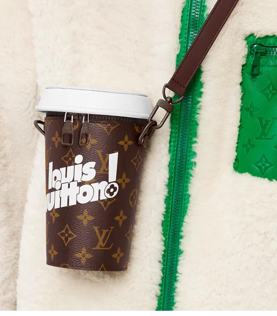 Louis Vuitton Crossbody 'LV' Monogram Coffee Cup Bag By Virgil Abloh 5