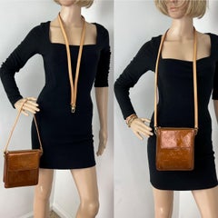 Louis Vuitton Crossbody Monogram Bronze Patent Leather Mott Long Strap Bag