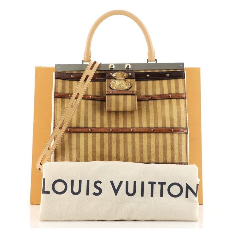 Louis Vuitton Crown Frame Tote Limited Edition Time Trunk Canvas