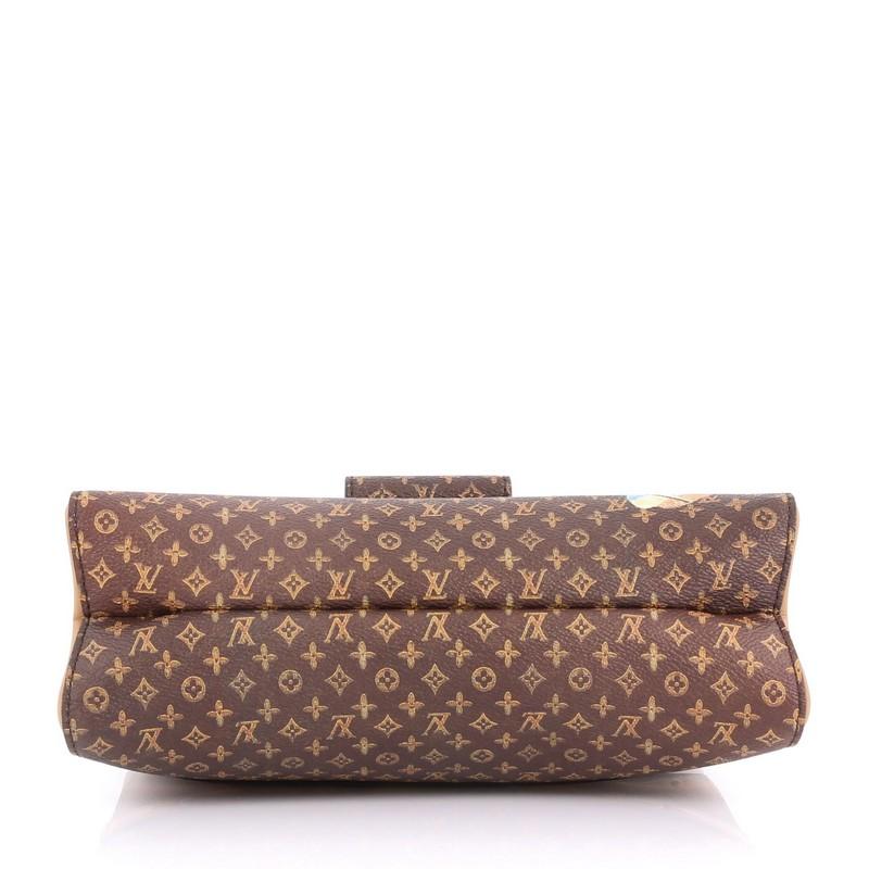 Brown Louis Vuitton Crown Frame Tote Limited Edition Time Trunk Monogram Canvas