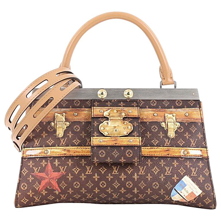 Louis Vuitton Crown Frame Tote Limited Edition Time Trunk Canvas GM