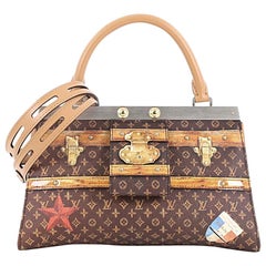 Louis Vuitton Crown Frame Tote Limited Edition Time Trunk Monogram Canvas