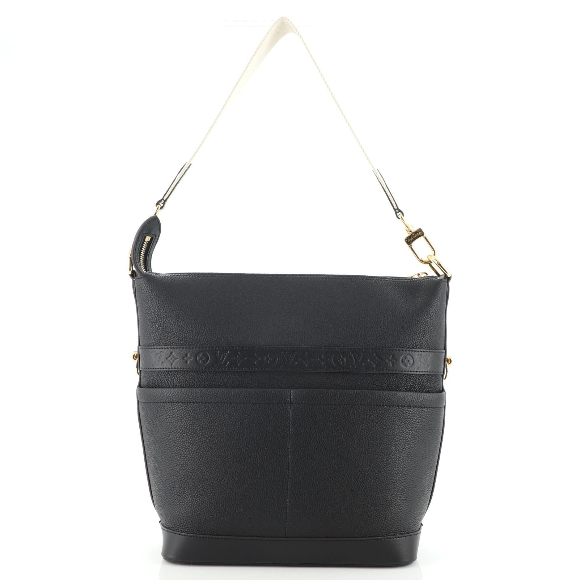 Black Louis Vuitton Cruiser Handbag Leather GM