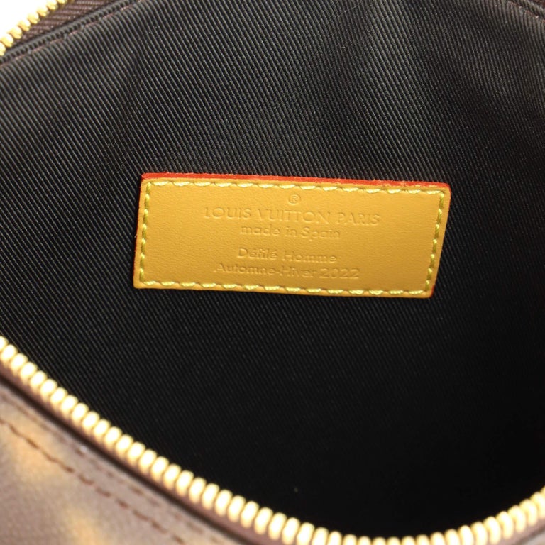 Louis Vuitton Hobo Cruiser PM Blurry Monogram Brown in Coated