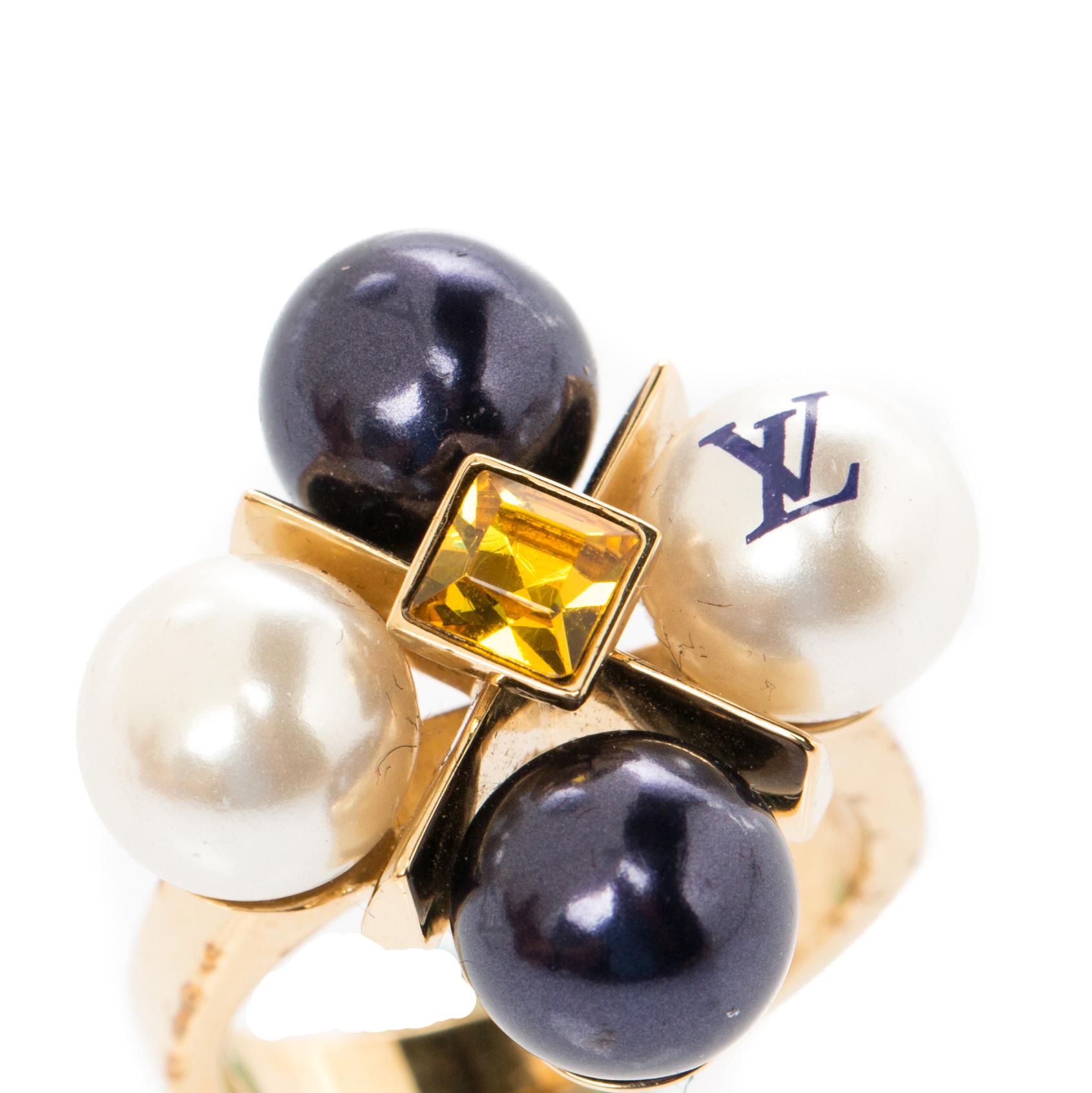 louis vuitton pearl ring