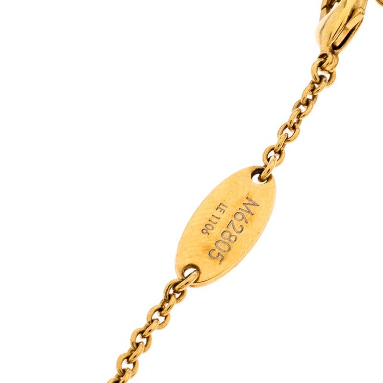Louis Vuitton // Gold Crystal Dice Charm Bracelet – VSP Consignment