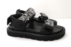 Louis Vuitton Crystal Embellished Pool Pillow Sandals Size 36