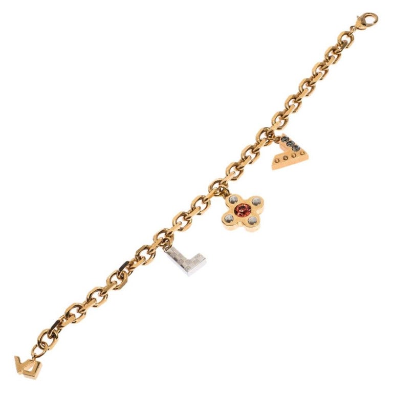 Louis Vuitton Love Letters Timeless Chain Bracelet Metal with
