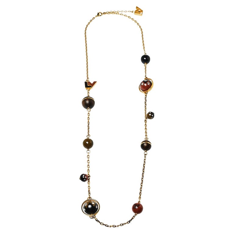 Louis Vuitton Crystal Resin and Wood Ball Charm Necklace at 1stDibs  louis  vuitton beaded necklace, louis vuitton bead necklace, resin crystal necklace