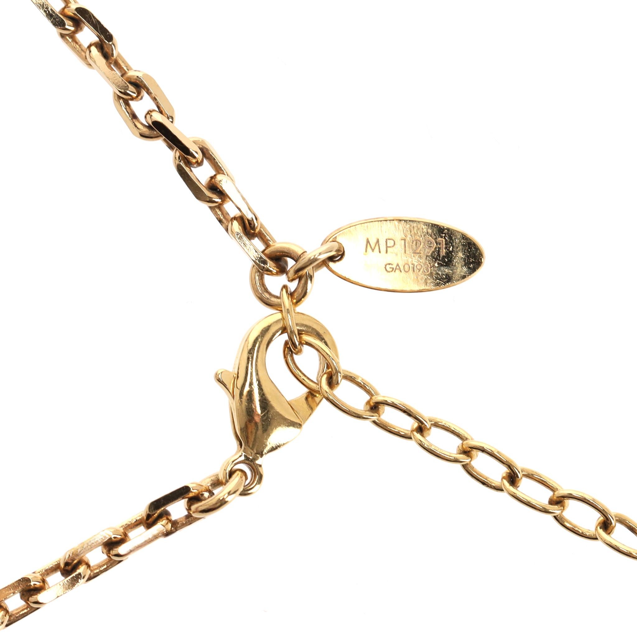 Louis Vuitton, collier de perles en cristal, bois et résine en vente 3