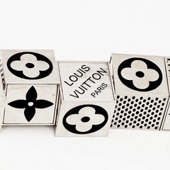 LOUIS VUITTON Cube Game in Magnetic Chromed Steel Metal