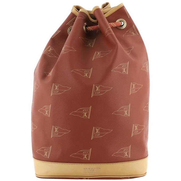 Louis Vuitton Cup Saint Tropez Drawstring Bag Coated Canvas At 1stdibs Louis Vuitton Cup Saint Tropez Drawstring Bag Coated Canvas At 1stdibs