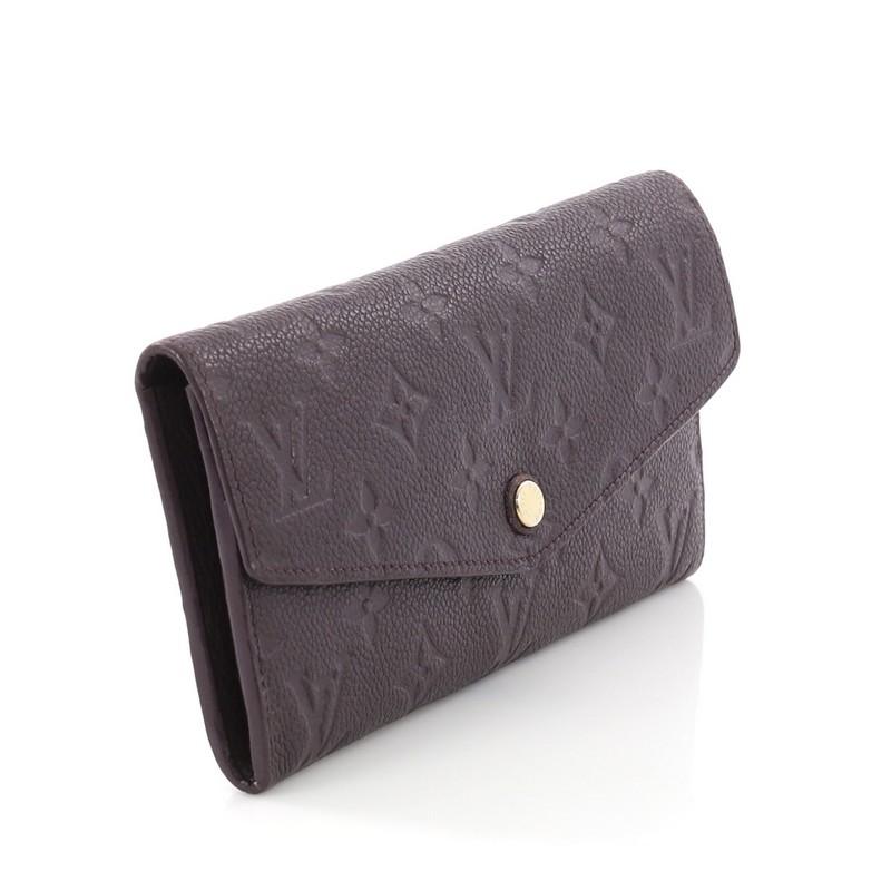 Black Louis Vuitton Curieuse Wallet Monogram Empreinte Leather