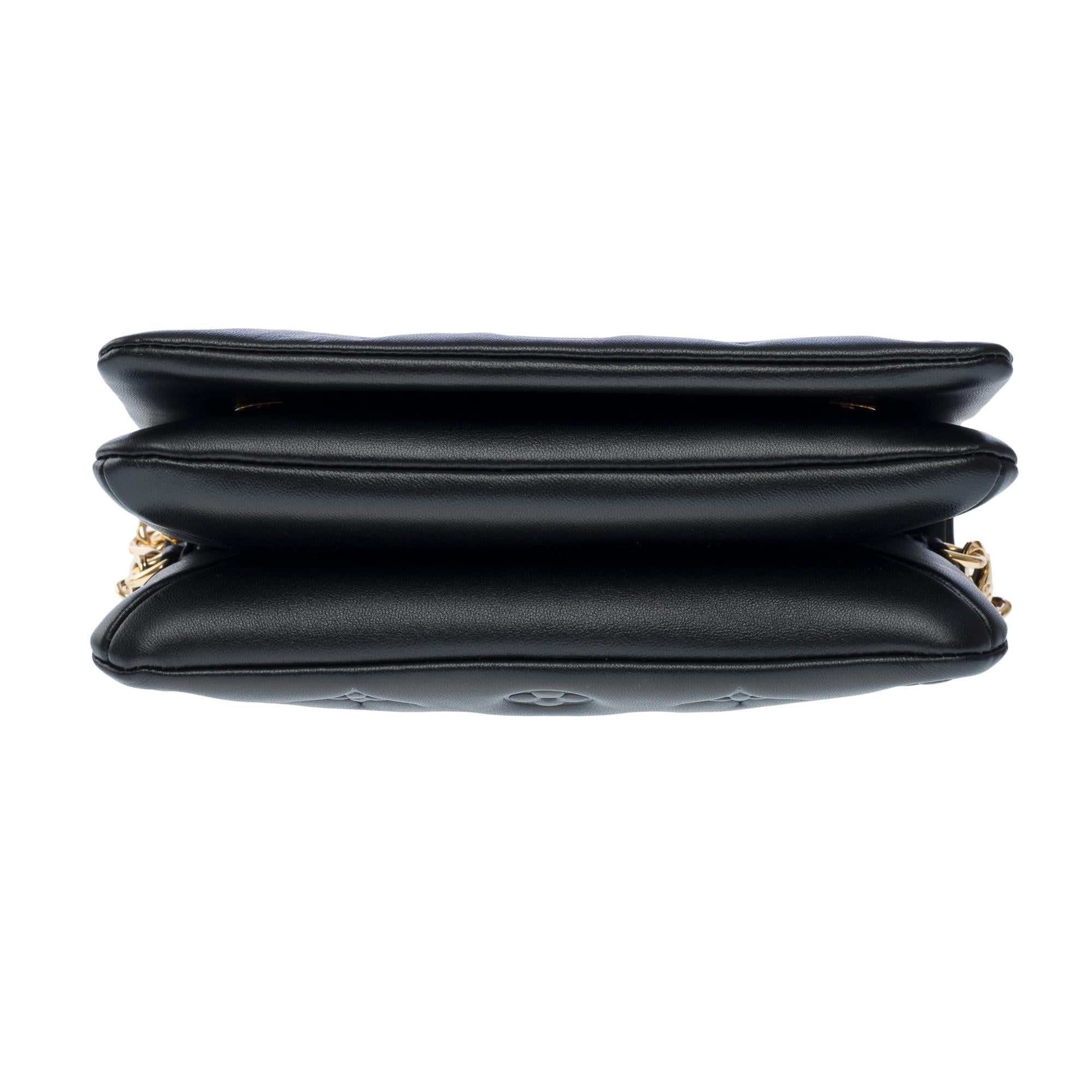 Louis Vuitton Cushion shoulder bag in black embossed monogram lambskin, GHW 6