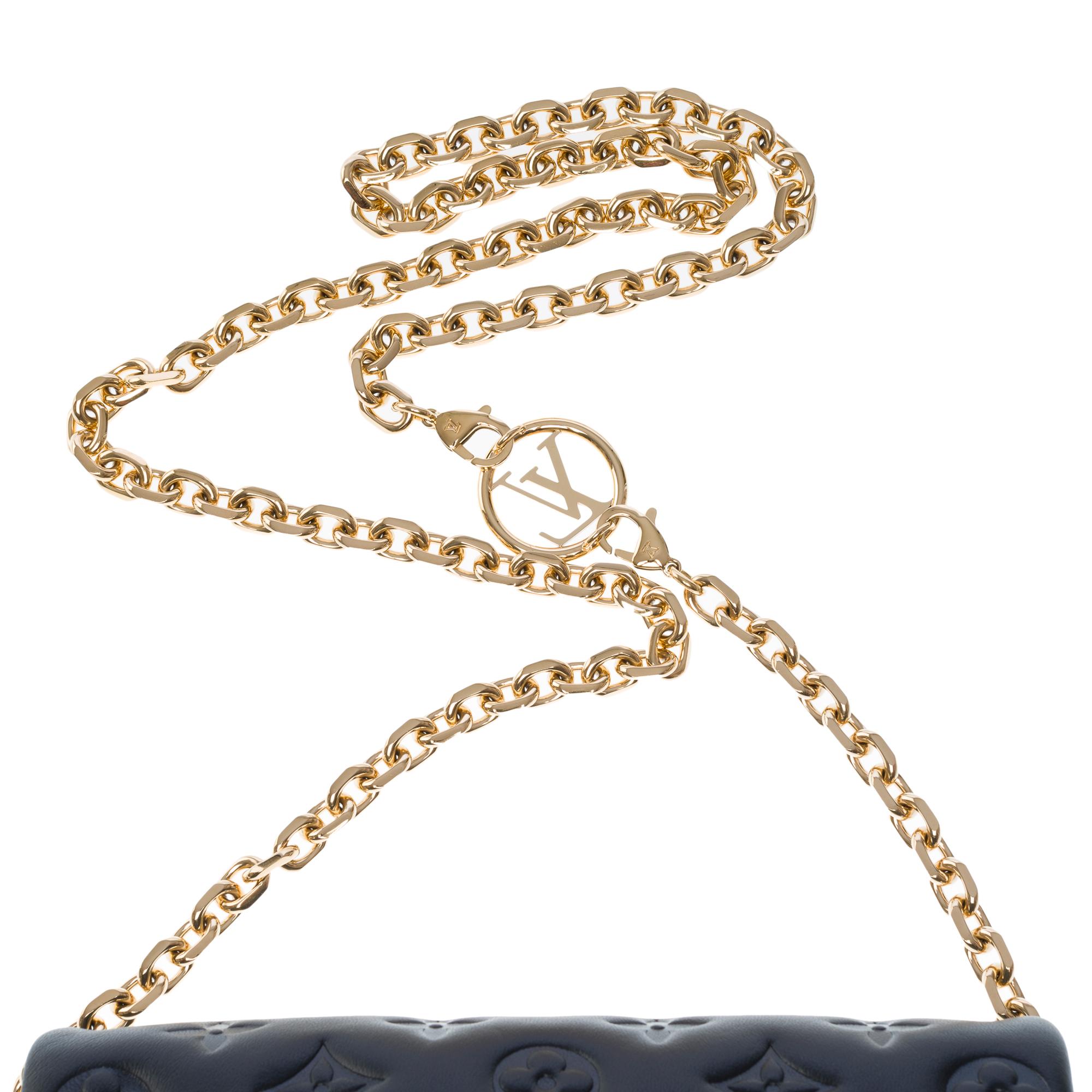 Louis Vuitton Cushion shoulder bag in black embossed monogram lambskin, GHW 5