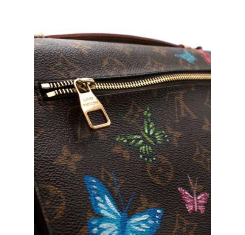 Louis Vuitton Custom Butterfly Print Monogram Pochette Metis Bag 5