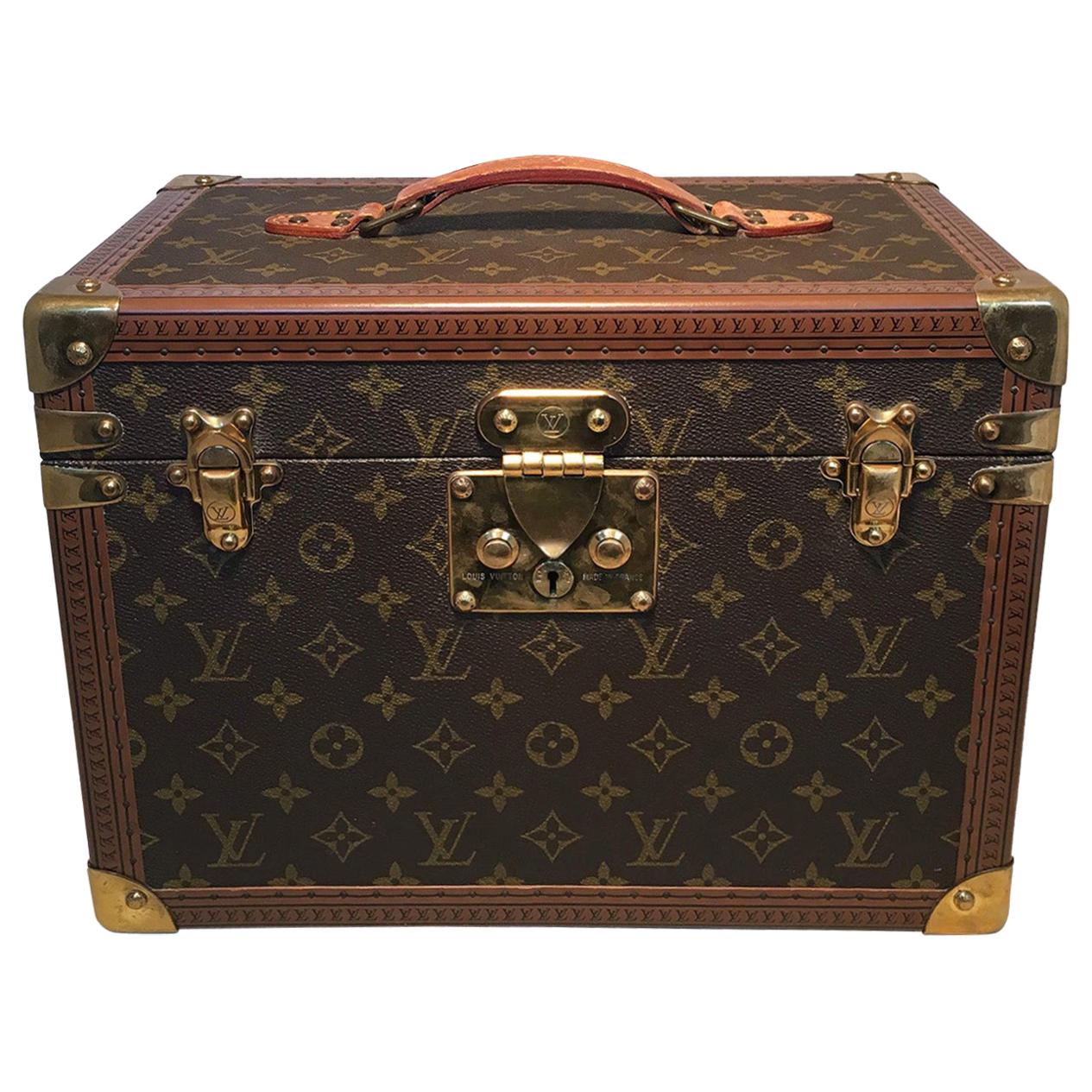 Louis Vuitton Custom Monogram Jewelry Travel Train Case with 16 Ultrasuede Trays