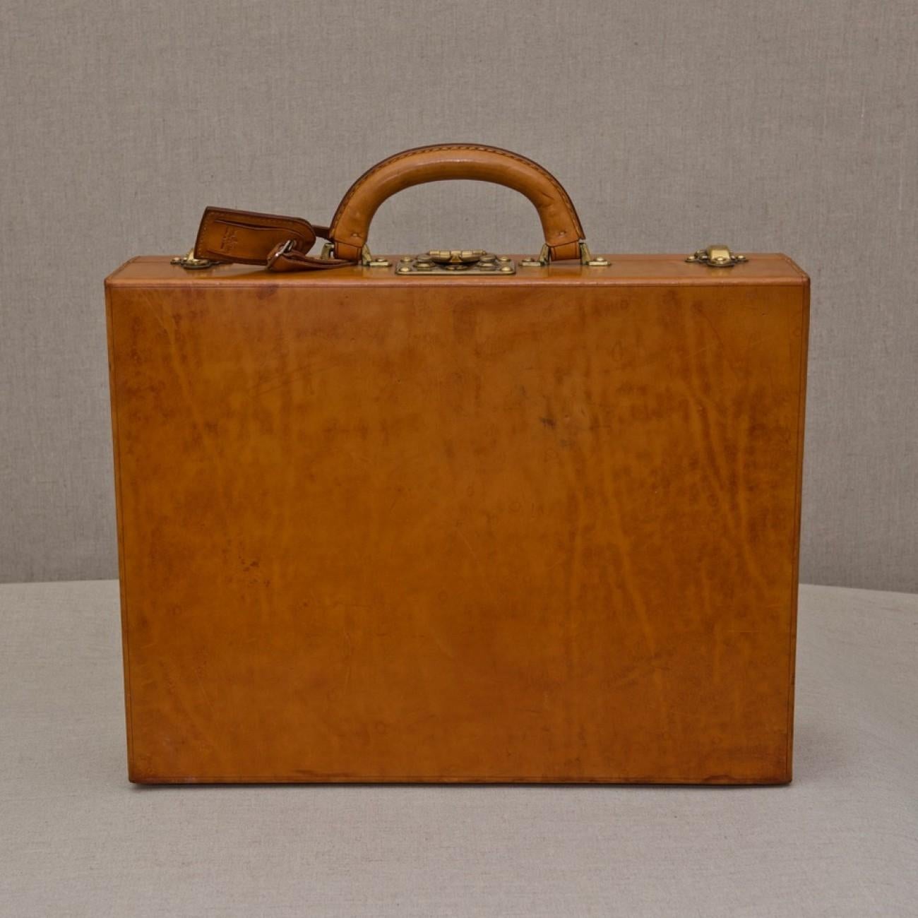 Late 20th Century Louis Vuitton Custom Order Leather Attaché Case, circa 1985
